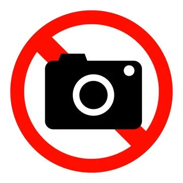 Stop and camera icon. Ilustración de archivo