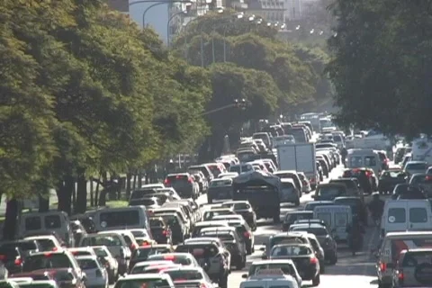 Stop-and-go traffic TL 库存影片 148980