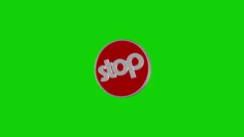 Stop animation on green screen background Vidéo 333560855