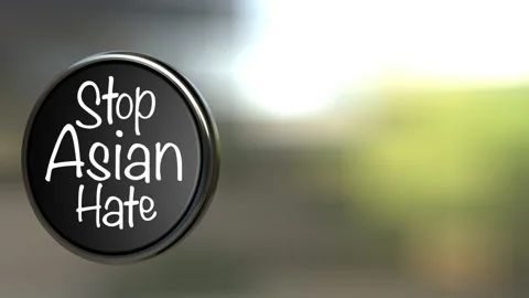 Stop Asian Hate. Hashtag StopAsianHate.3d rendering Stock Footage 151322625