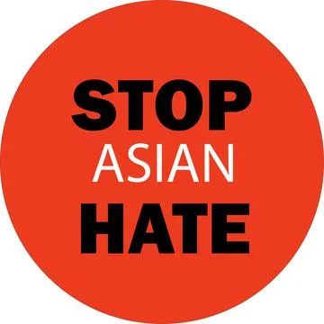 Stop Asian Hate Stock Illustration