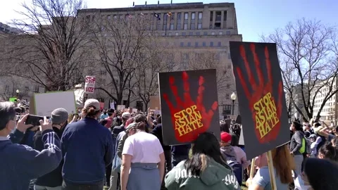 Stop Asian Hate Rally Stock Footage 150762660