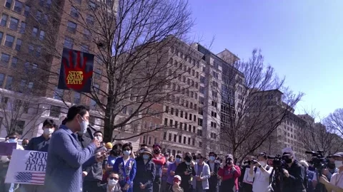Stop Asian Hate Rally Stock Footage 150762674