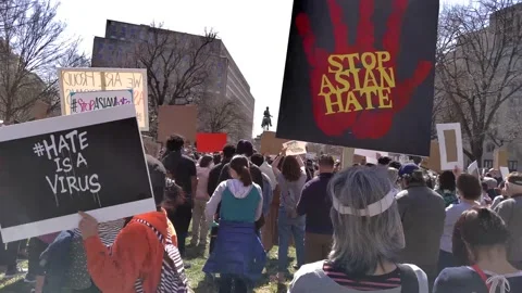 Stop Asian Hate Rally Stock Footage 150762684