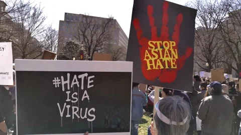Stop Asian Hate Rally Stock Footage 150762685