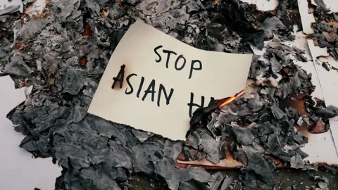 STOP ASIAN HATE, Stop hate speech. Vídeos de archivo 255197395