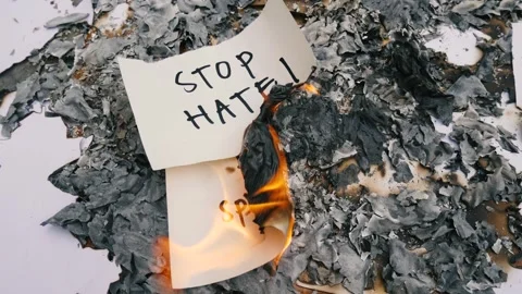 STOP ASIAN HATE, Stop hate speech. Stock Footage 255197397