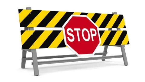 Stop barrier Stock Illustration