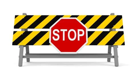 Stop barrier Stock Illustration