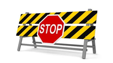 Stop barrier Stock Illustration