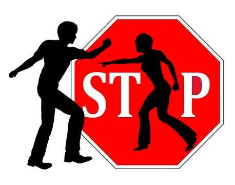 Stop Beating Women Illustrazione stock