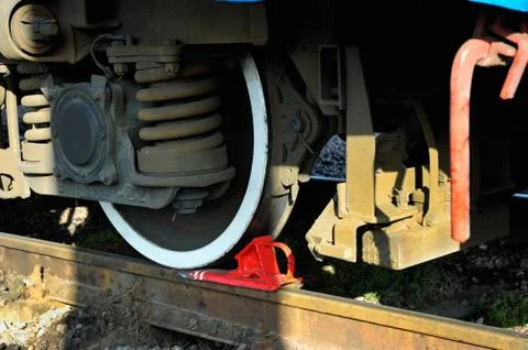 Stop block Stock Photos