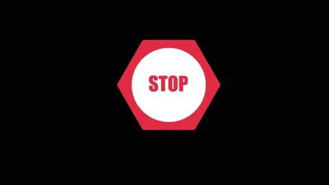 Stop board animation,best animation in 4k. Stock Footage 201379121