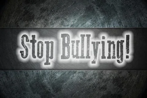 Stop bullying concept Stock Illustration