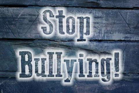 Stop bullying concept Stock Illustration