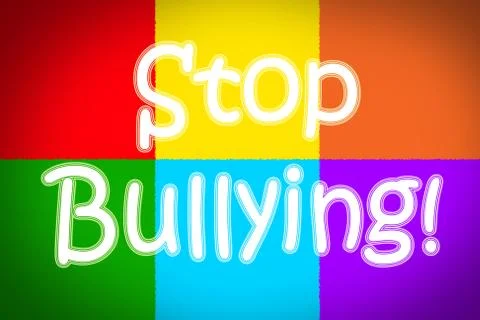 Stop bullying concept Stock Illustration