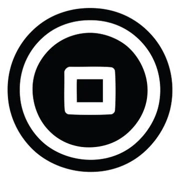 Stop button icon 스톡 일러스트