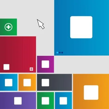 Stop button icon sign. Metro style buttons. Modern interface website buttons wit Stock Illustration