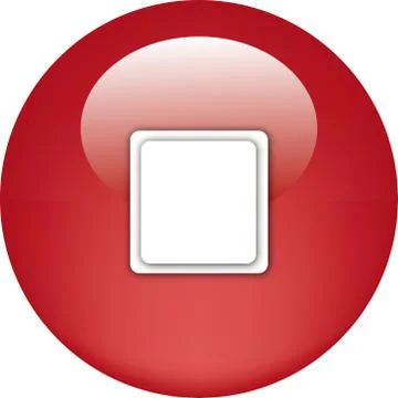 Stop button Stock Illustration