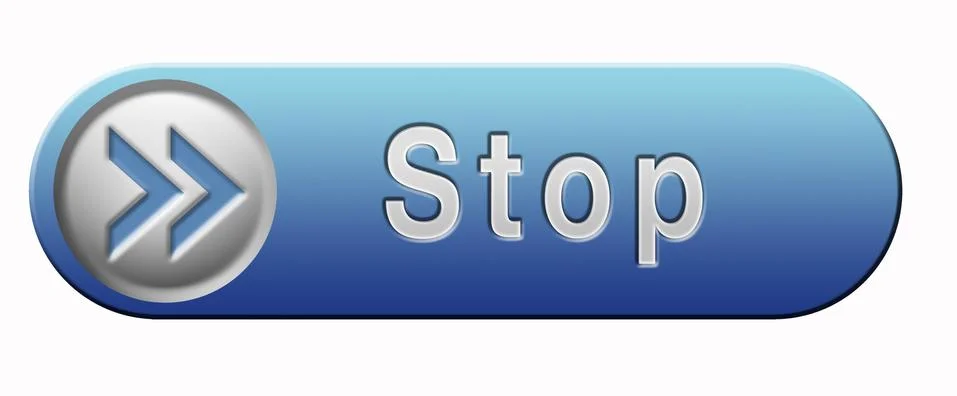 Stop button Illustrazione stock