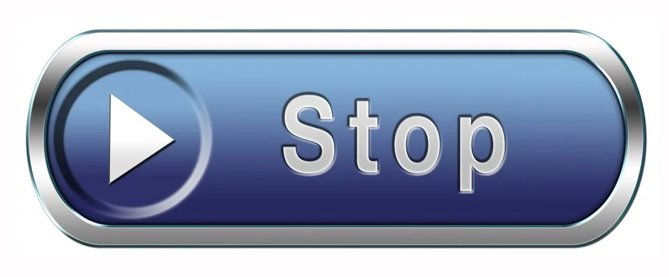 Stop button Stock Illustration