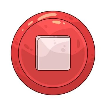 Stop Button illustration Stock Illustration