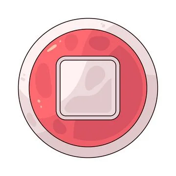 Stop Button illustration Stock Illustration
