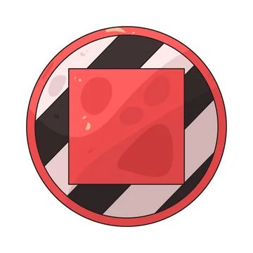 Stop Button illustration Stock Illustration