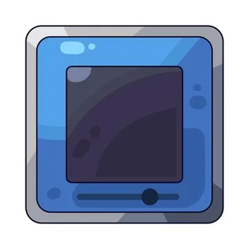 Stop Button illustration Stock Illustration