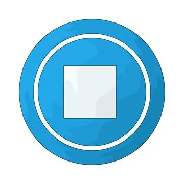 Stop Button illustration Stock Illustration