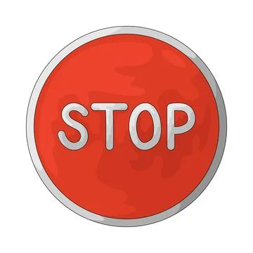 Stop Button illustration 스톡 일러스트