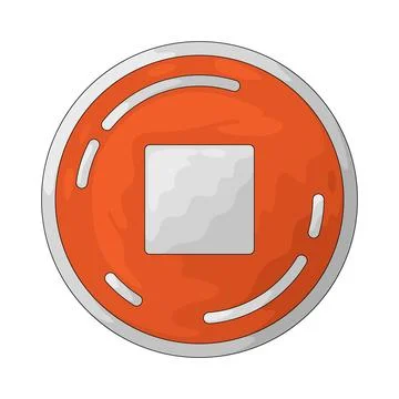 Stop Button illustration Stock Illustration