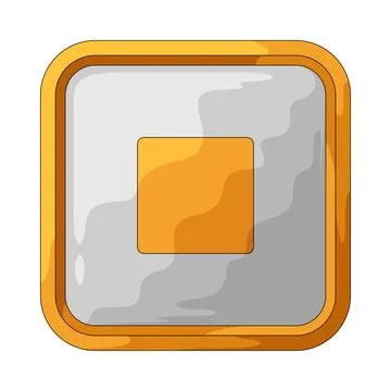 Stop Button illustration Stock Illustration