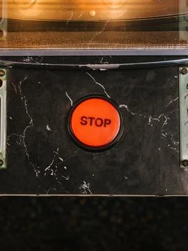 The stop button Stock Photos