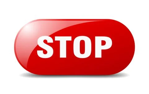 Stop button. stop sign. key. push button. Illustrazione stock