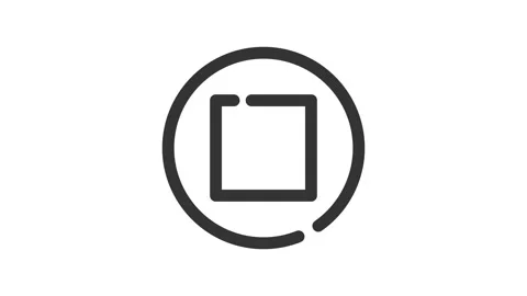 Stop Button on white background, animate... | Stock Video | Pond5