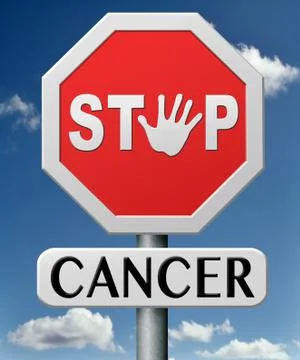 Stop cancer Stock Illustration