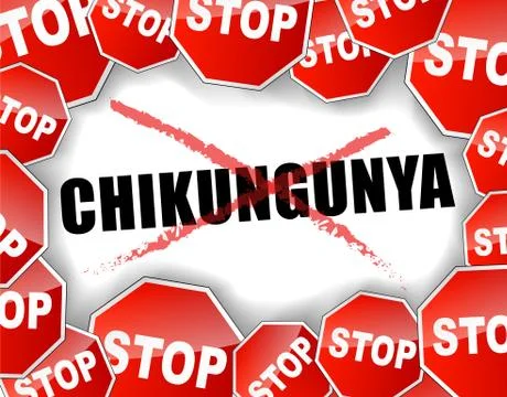 Stop chikungunya Stock Illustration