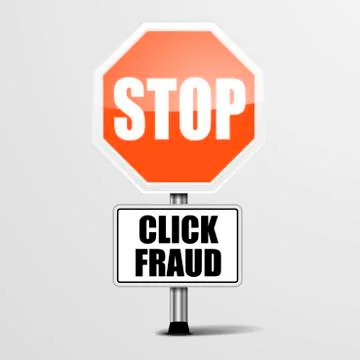 Stop Click Fraud Stock Illustration