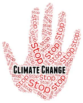 Stop Climate Change Represents Revise Different And Prohibit Stock Illustration