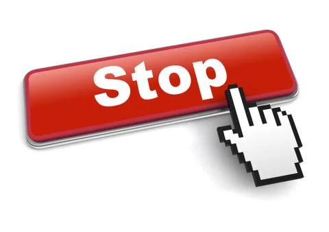 Stop concept 3d illustration isolated 스톡 일러스트