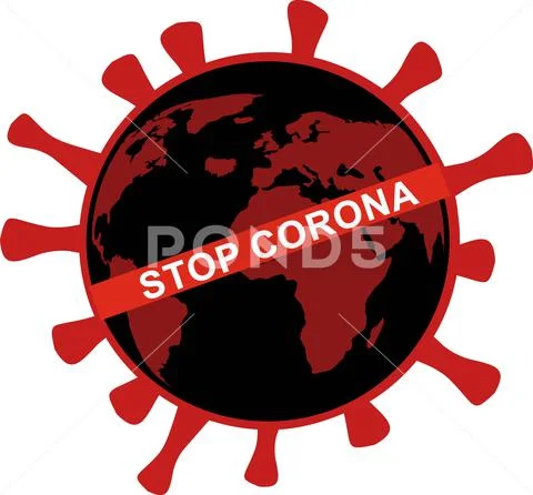 Stop corona Stock Illustration
