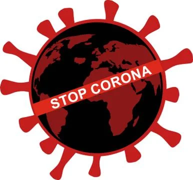 Stop corona Stock Illustration