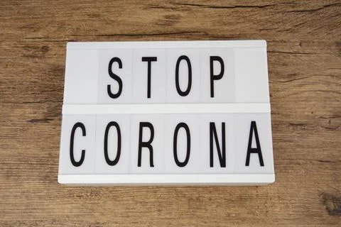 Stop Corona Stock Photos