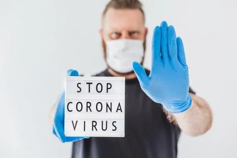 Stop coronavirus concept Foto stock