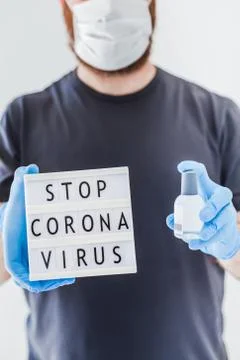 Stop coronavirus concept Stock Photos