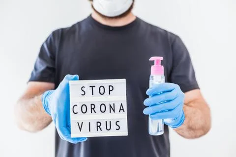 Stop coronavirus concept Stock Photos