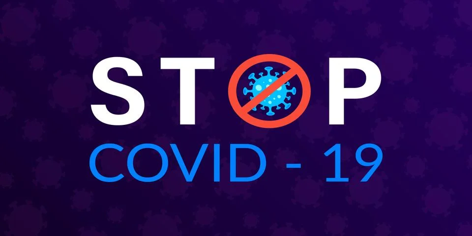 Stop the coronavirus. Concept of a warning about the dangerous eidemic of the Stock Illustration