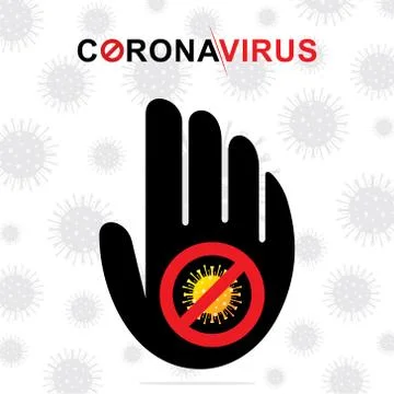 Stop Coronavirus Concepts. Stock Illustration