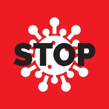 Stop Coronavirus Concepts. Illustrazione stock